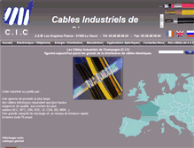 Tablet Screenshot of cic-cables.com